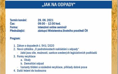 Online seminář “JAK NA ODPADY”